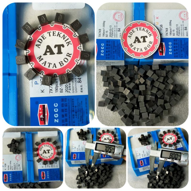 Mata Widia 7x7x8-Batu Widia-Mata Widia Mata Bor sumur