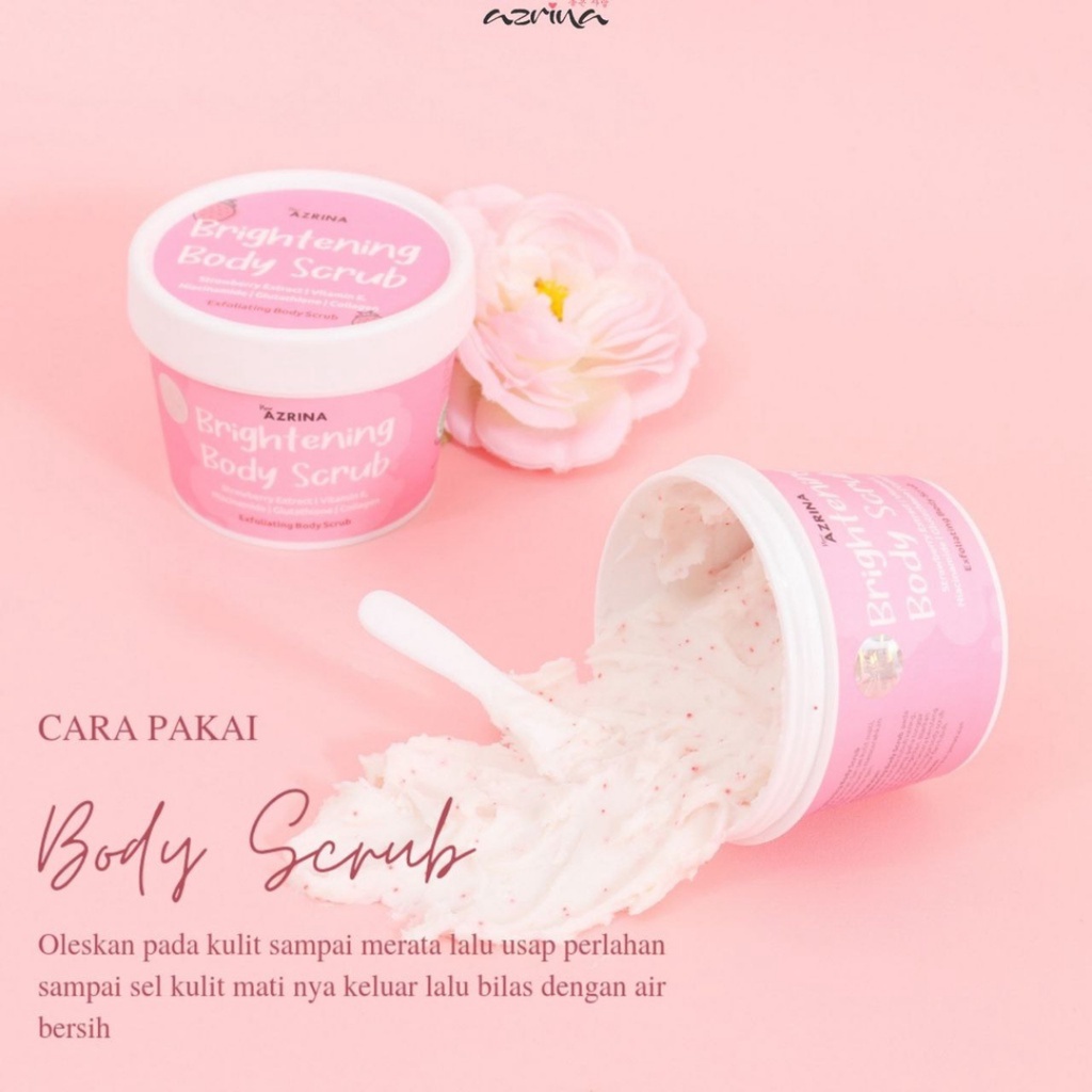 [ FREE GIFT ] Azrina Brightening Body Scrub 100g