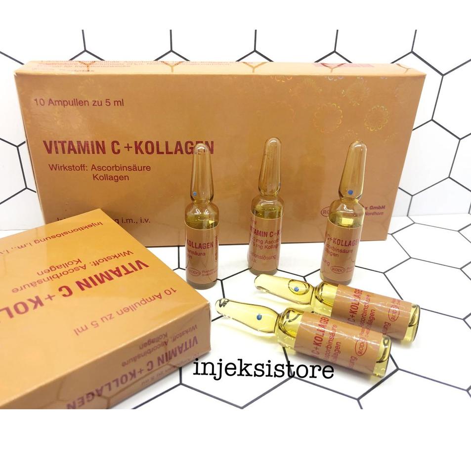 [DISCOUNT EB872] Rodotex Gold hologram emas rodo injeksi whitening putih vit c collagen vitamin c ko