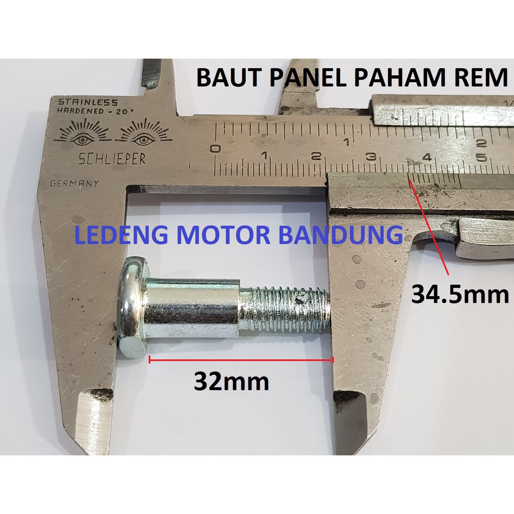 Baut Panel Paha Rem M8 x 32mm Motor Honda