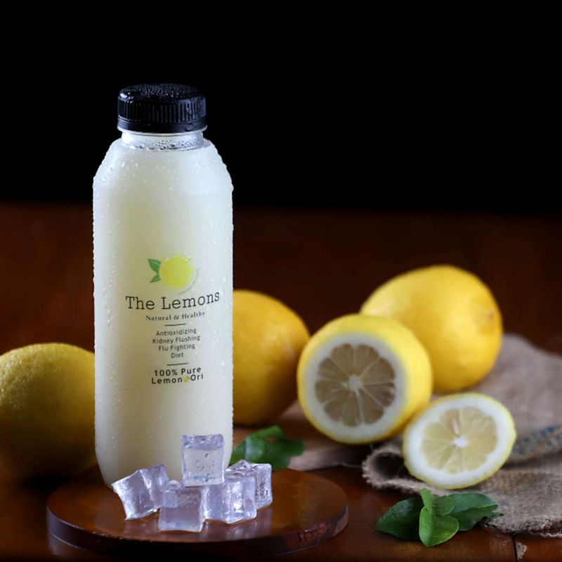 

Fresh 100% Sari lemon THE LEMONS Uk 250ml Beli 5 free 1pack Teh Detox pelangsing
