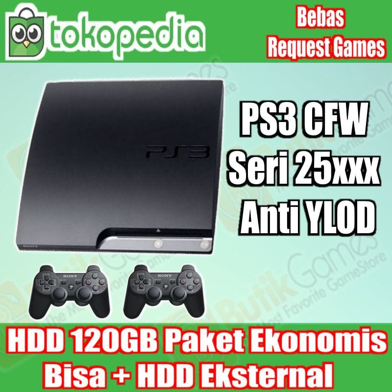 SONY PS3 SLIM CFW Playstation 3 120 GB