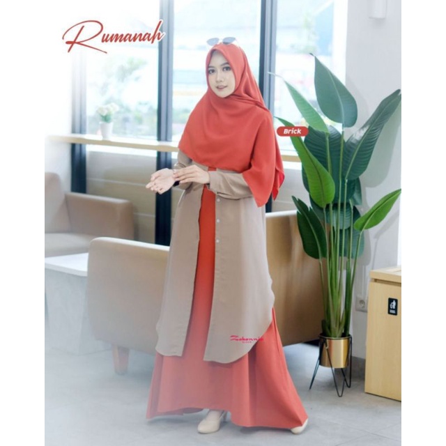 Rumanah Dress Gamis Original By Zabannia