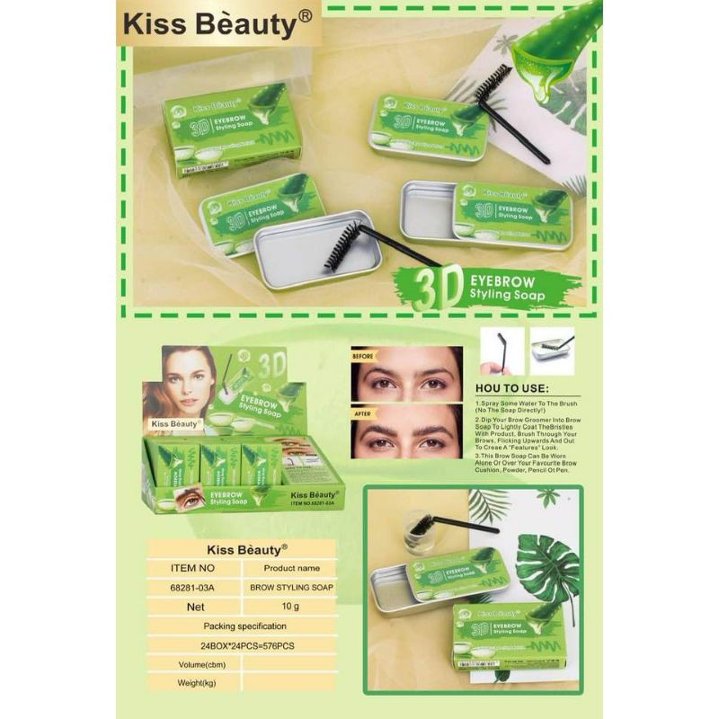 [BISA COD] EYEBROW STYLING SOAP / BROW STYLING SOAP KISS BEAUTY / SABUN ALIS