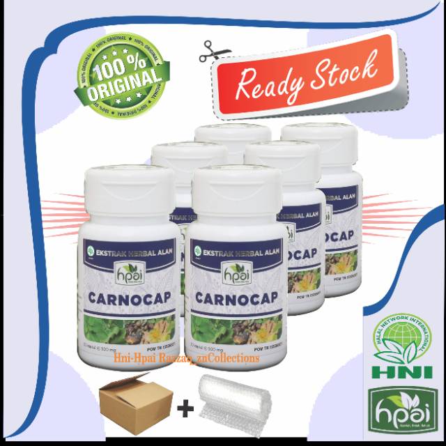 Hni - Hpai CARNOCAP, 100% Produk Halal Dunia, Herbal Alami dan 100% Natural.