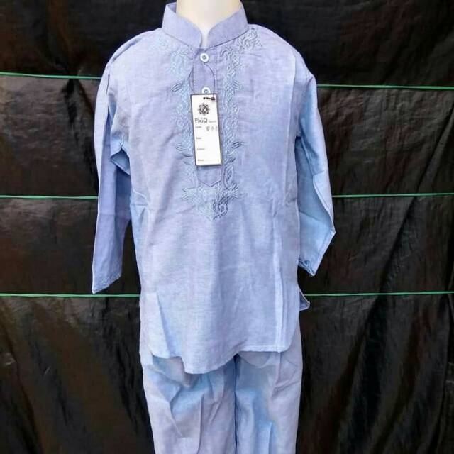 Baju Koko Stelan Pakistan Anak-Anak/ Remaja Gamis Pria Premium, Umroh Lebaran Haji