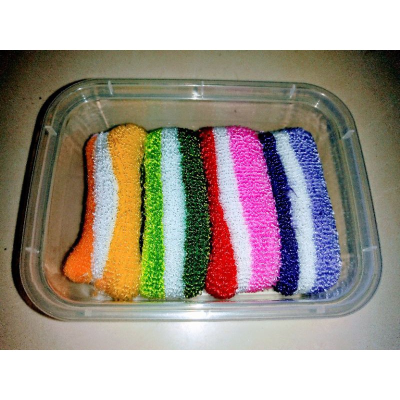 Ikat Rambut Donat Pelangi Isi 4 Pcs Free Box