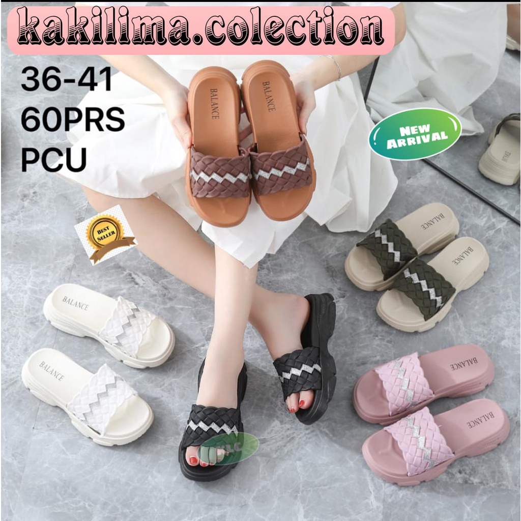 balance 2203-A1/sandal jelly wanita sendal wedges perempuan