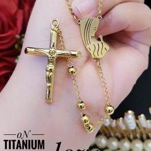 TiTanium kalung salib QA8