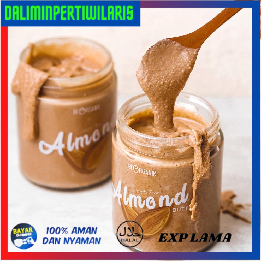 

BISA COD Beorganik Roasted Almond Butter 260Gr (Unsweetened, Gluten Free,Vegan) BERKUALITAS [Kode