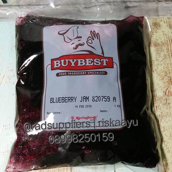 

Blueberry Jam Marizza Product 1kg- Best Seller !!