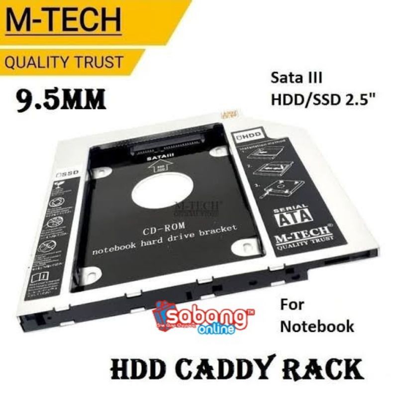 Hdd Caddy 9,5mm Sata / Hdd Caddy 9,5 Sata