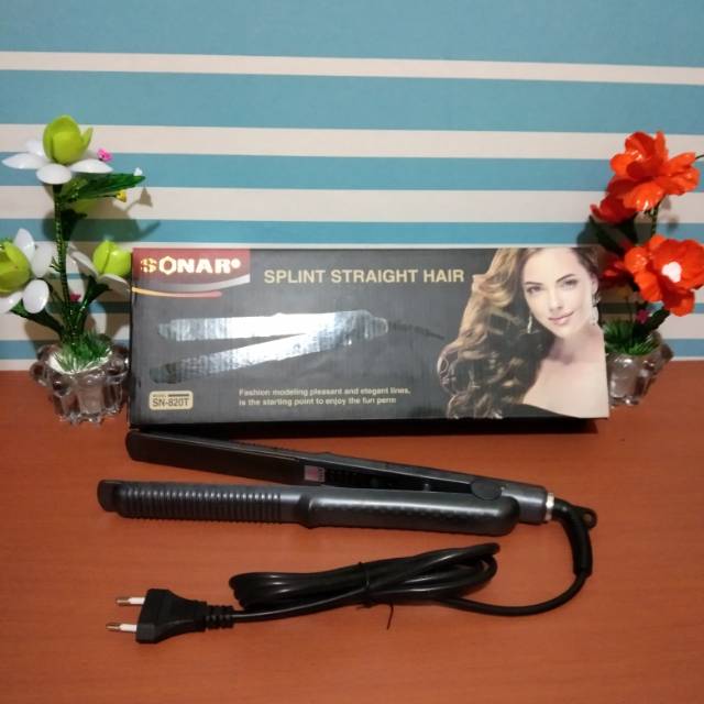 Catok Rambut Sonar SN-820 Catok Rambut 2in1 Original Import