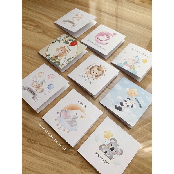 kartu ucapan welcome baby greeting card baby shower gift hadiah