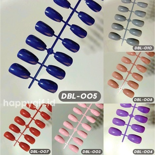 Mickey 24 Pcs Fake Nail Manicure Sticker Kuku Palsu Tipis KU031