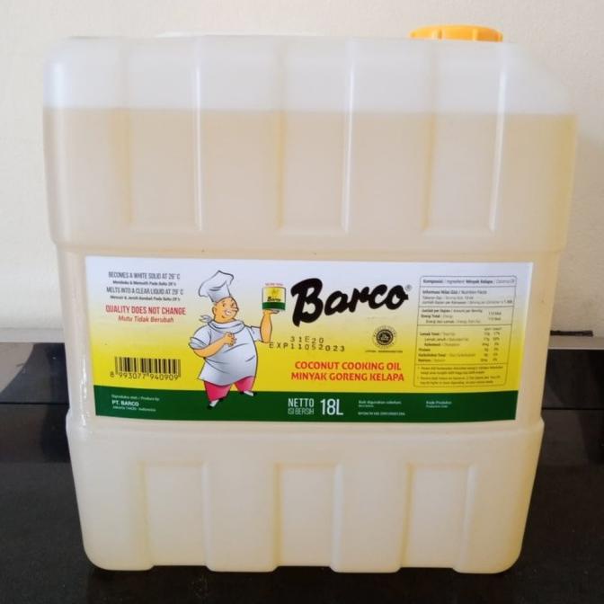 

MINYAK GORENG KELAPA BARCO 18 LITER DFBH5612DF