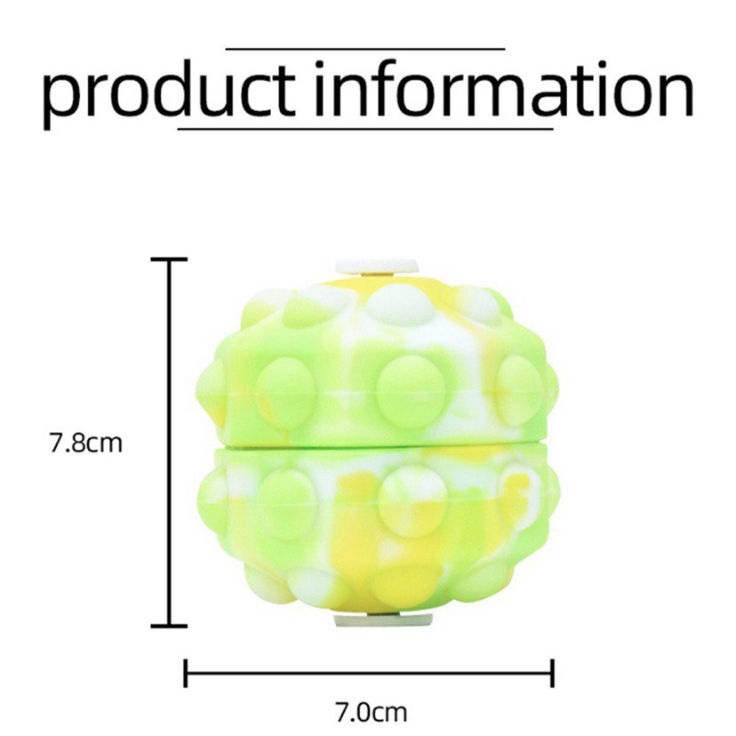 Needoh Pop It Ball Spinner Bola Fidget Toys New Mainan Anak Squishy Slime Kids Viral New Stress Relieve Relief Sensorik Sensory Squeeze Berputar Roda