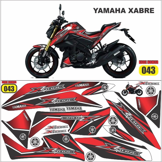Stiker Striping YAMAHA XABRE / decal yamaha X-abre / variasi xabre / aksesoris Yamaha X abre