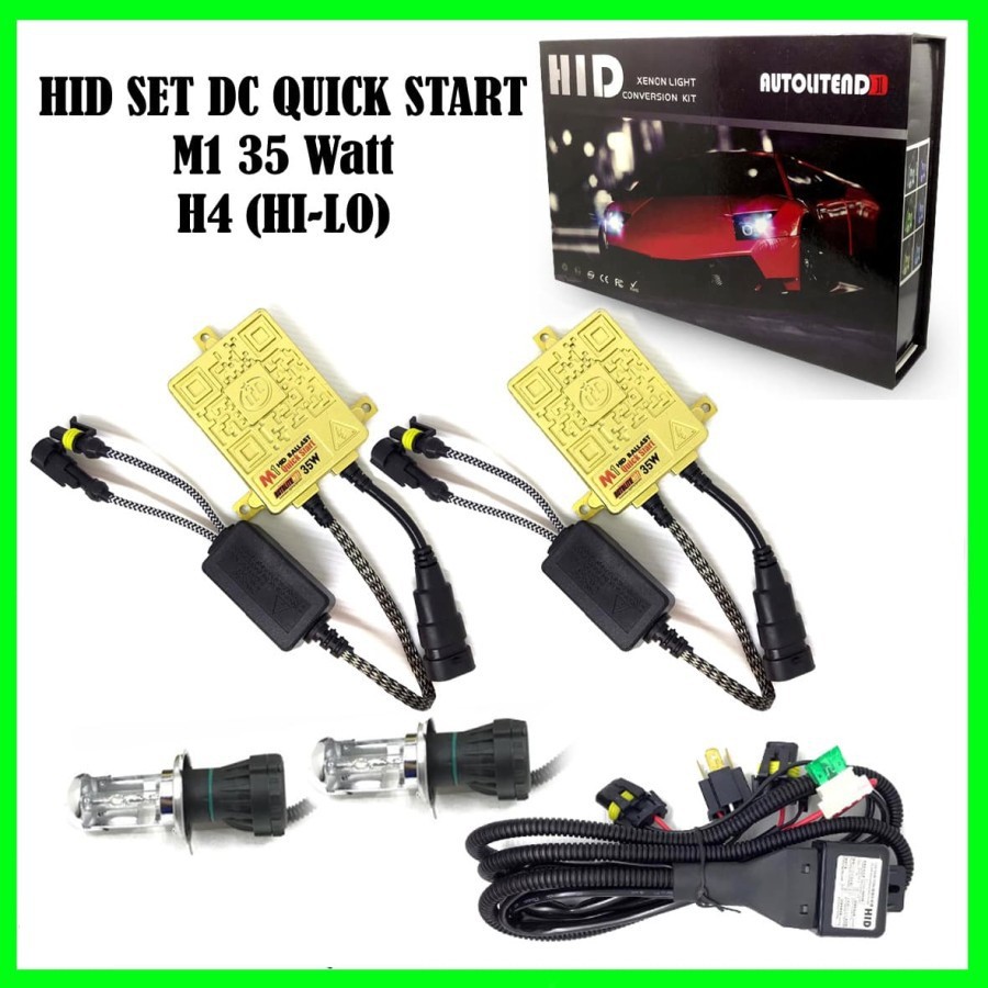 HID SET DC 35 WATT H4 Hi/Lo ND1