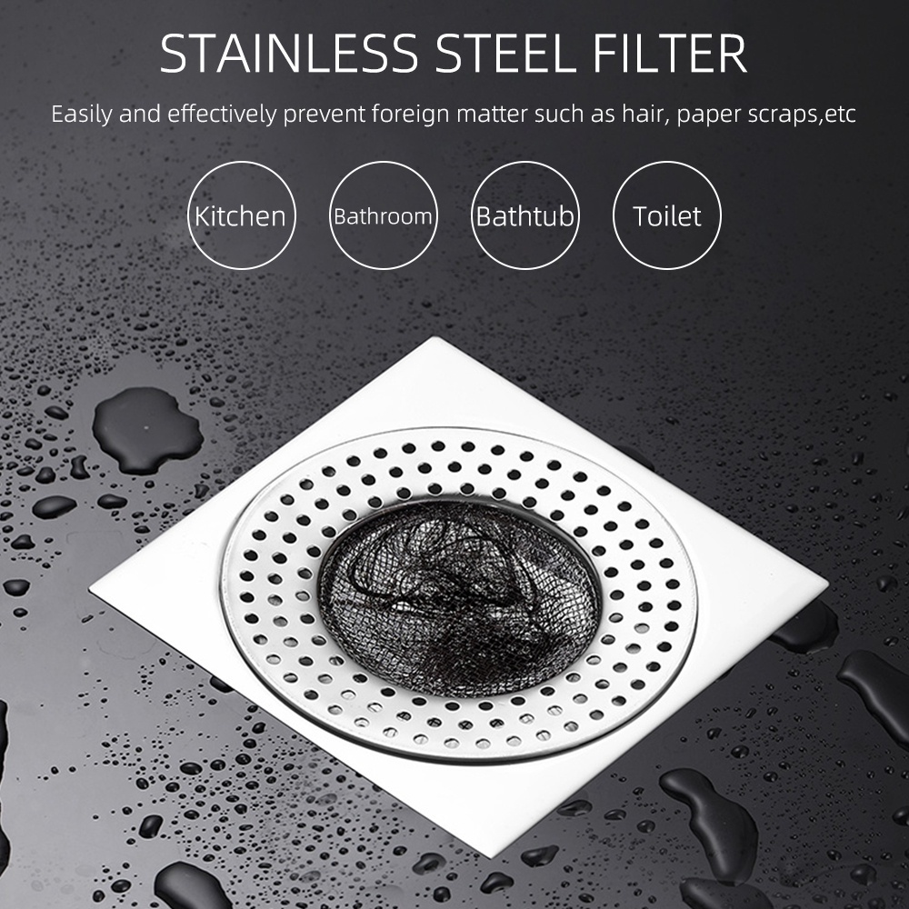 [Kitchen &amp; Bathroom Sink Strainer] [Stainless Steel Mesh Sink Drains Strainer]