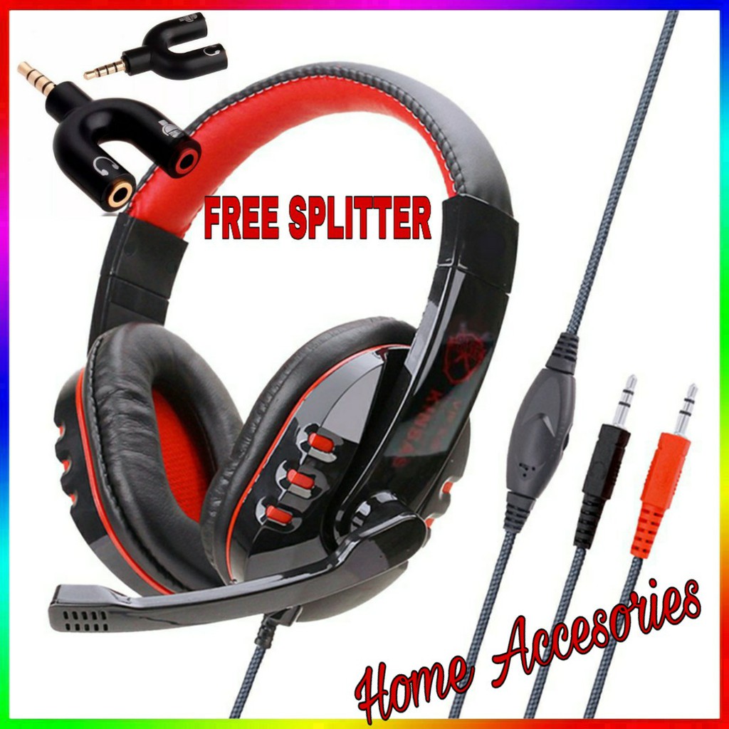 GAMMING HEADSET/HEADSET GAMING SUPER BASS KINBAS HIFI/Headset Hedset henset Gaming Dengan Mic VP-X9