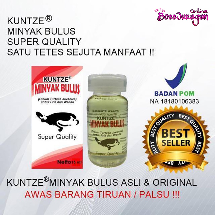 (BOSS) KUNTZE MINYAK BULUS ASLI ORIGINAL