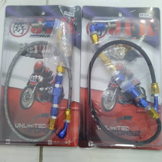 selang rem belakang serat 65cm jfk racing