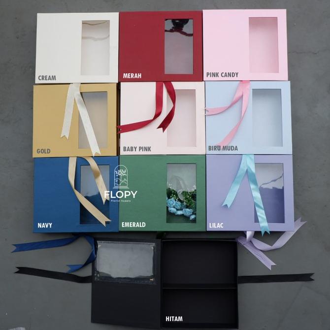 

[COD] Bloom Box Kotak Jendela Mika / Kotak Uang Money Box Hampers Kue [COD]