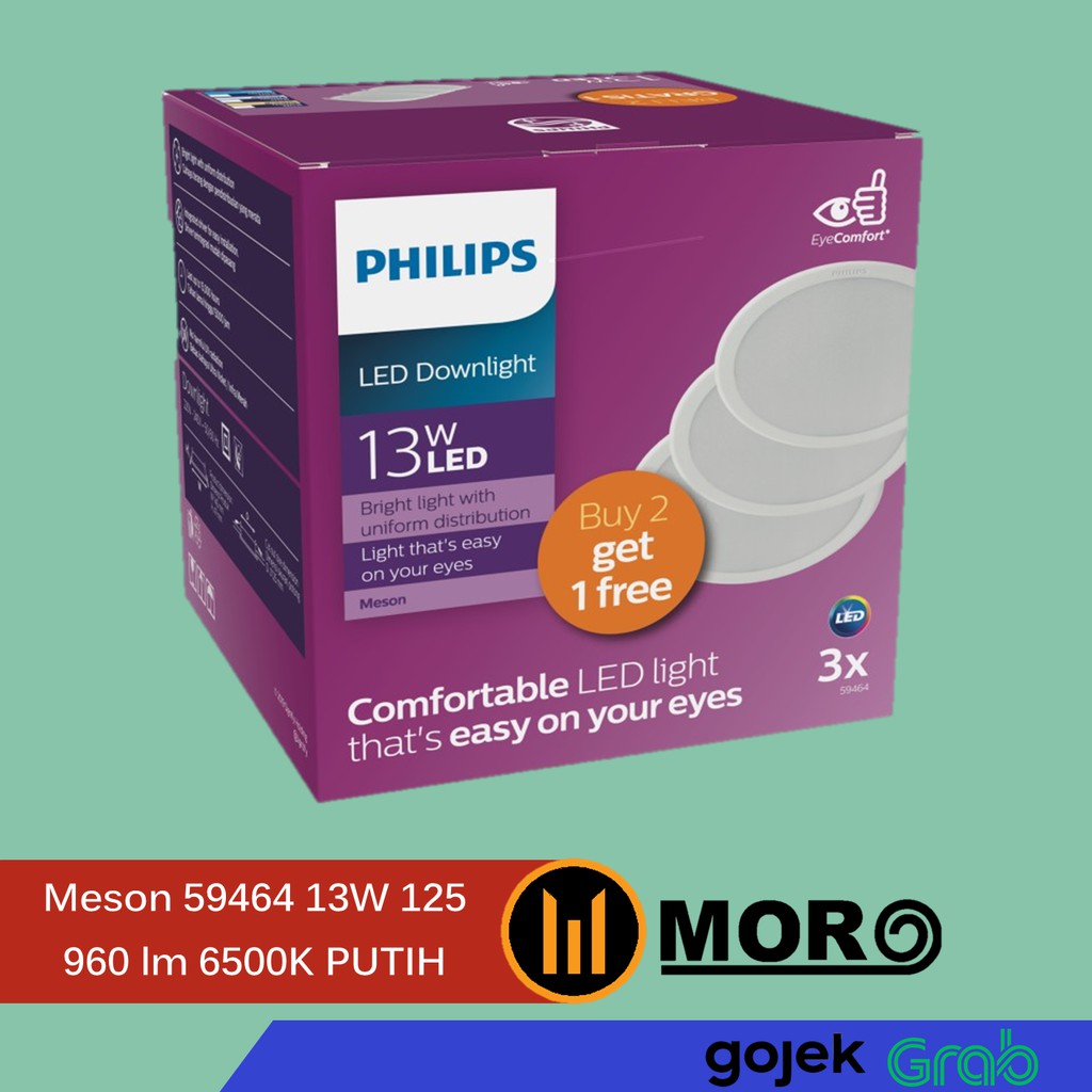 Jual Lampu Downlight Led Philips Meson W Multipack W Watt Watt K Putih