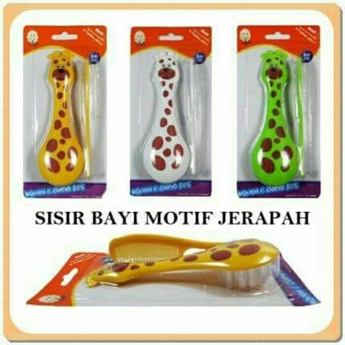 sisir bayi motif jerapah iq baby