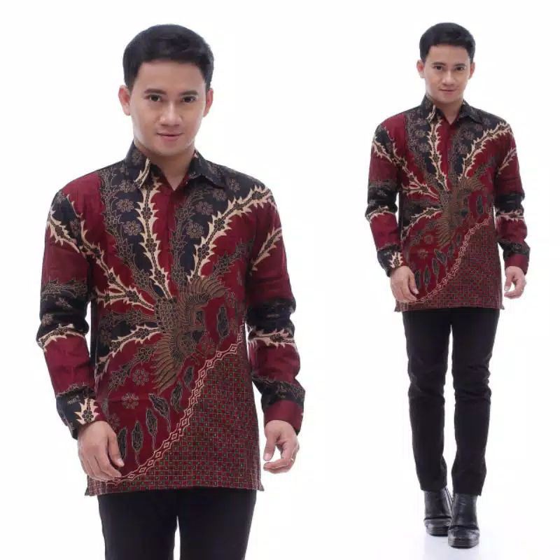 Batik halus kemeja jumbo ML XL XXL XXXL 4L 5L 6L 7L 8L 9L 10L Batik pekalongan kemeja lengan panjang