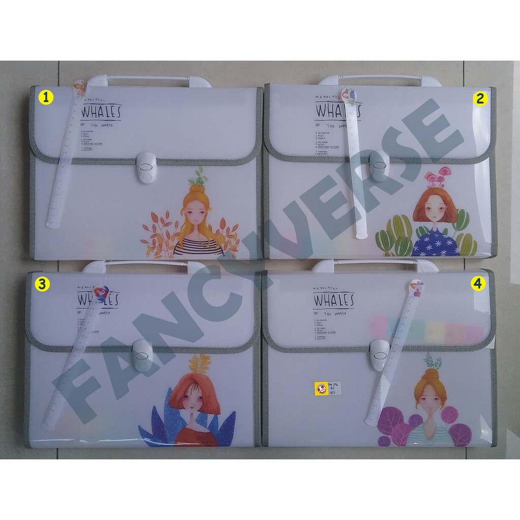 

Expanding File Map Harmonika A4 13 Pocket BZ 443 Beautiful Girl