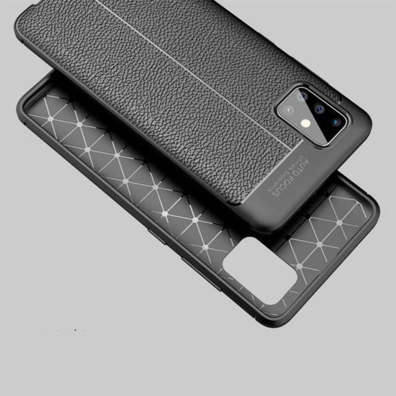 Realme 7 7i C17 7 Pro Narzo 20 Pro Case Kulit Jeruk Carbon Leather Auto Focus