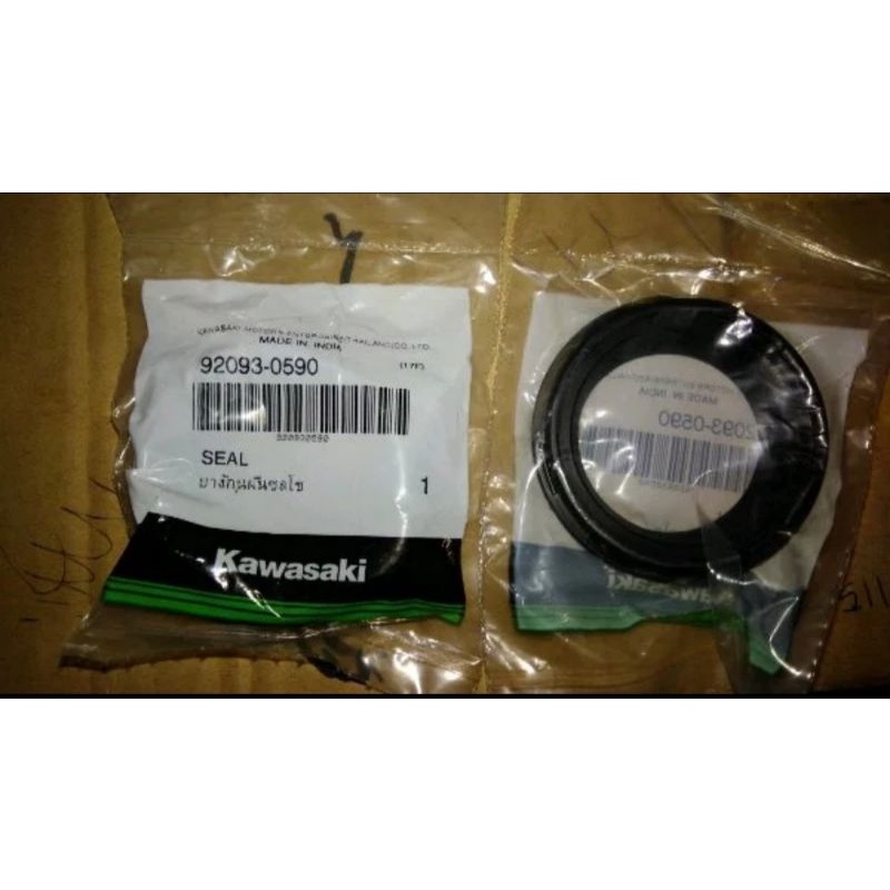seal debu shock depan Ninja rr mono Z250 SL sepasang original