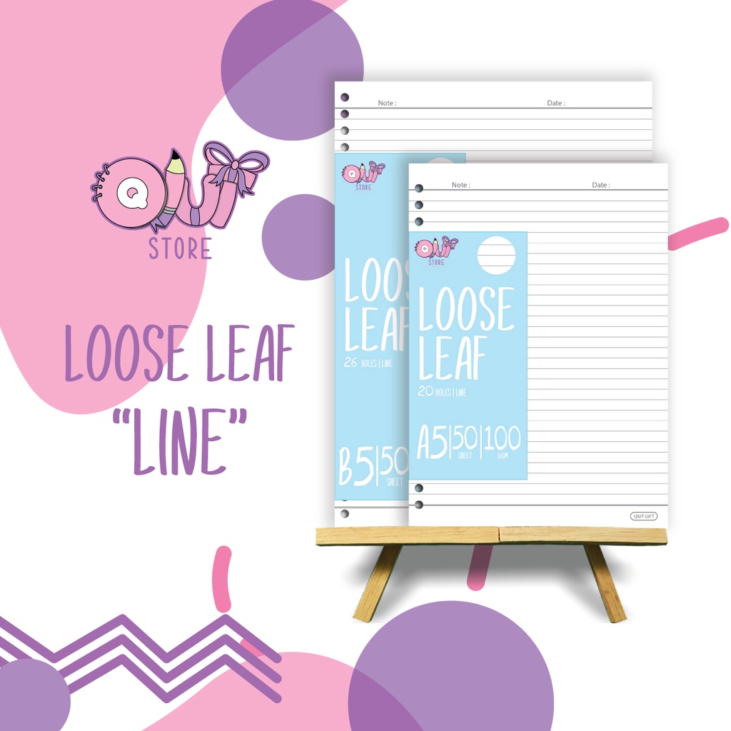 

Loose Leaf/Line/100gsm/50 Lbr/Isi Binder