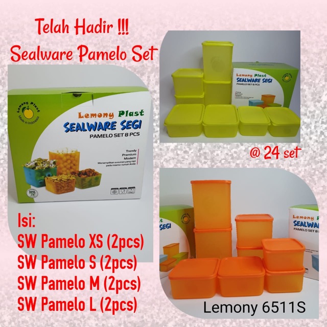 Sealware Lemony (pamelo Set) Tempat Bekal / Toples