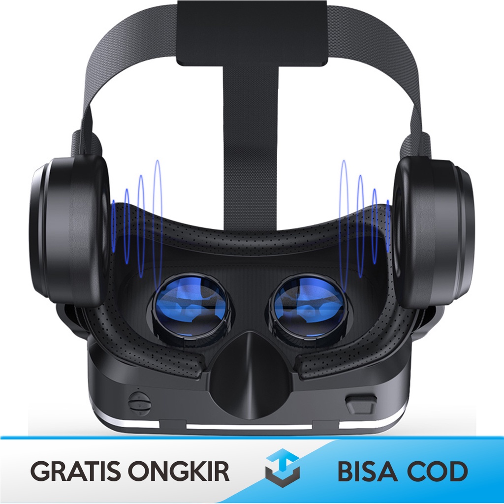 VR BOX VIRTUAL REALITY GAME 3D 7 INCH SHINECON ORI HEADPHONE 6.0 MURAH