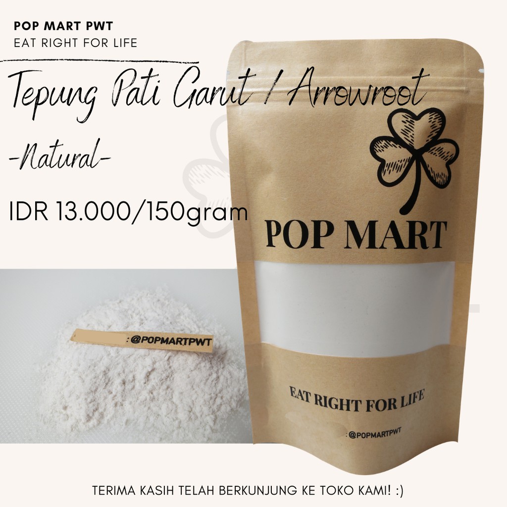 

Tepung Pati Garut 150gram - Arrowroot Flour Gluten Free Maag