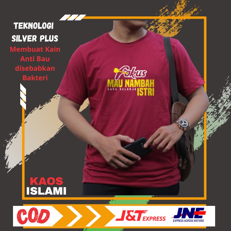 Baju Kaos Dakwah Islami Islam Pria