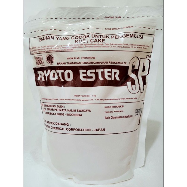 

Sp ryoto ester emulsifier / pengembang Sp ryoto ester 1 kg