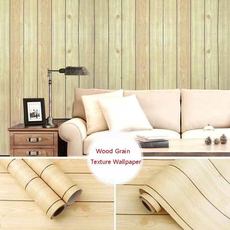 Wallpaper Dinding Kayu Kuning 8m s/d 9m x 45cm