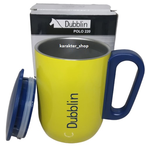 Mug Gelas Cangkir Tahan Panas Dubblin/3botol 220 ML Kopi Teh Stainless Stell