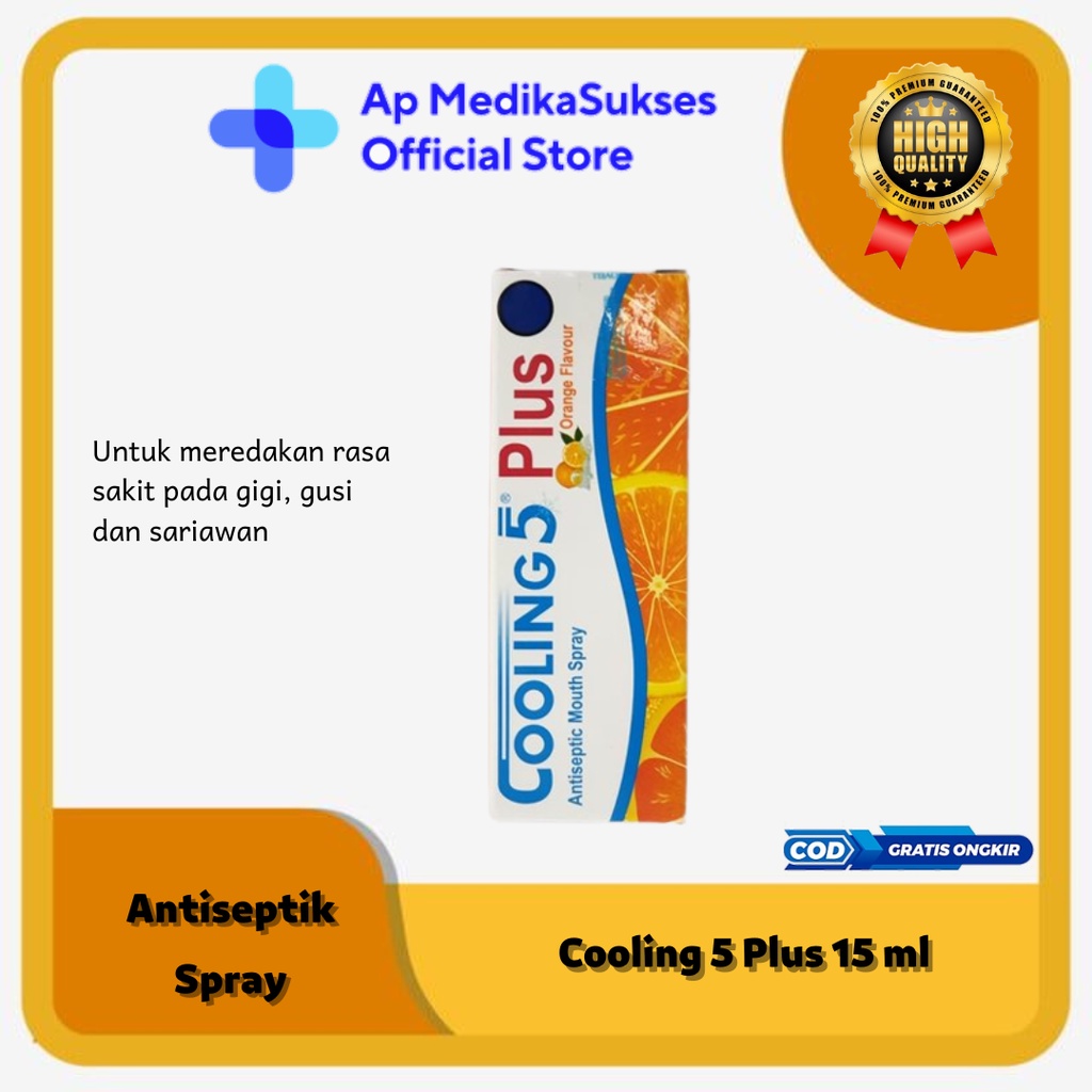 Cooling 5 Plus Spray Untuk Sakit Gigi Dan Radang Gusi