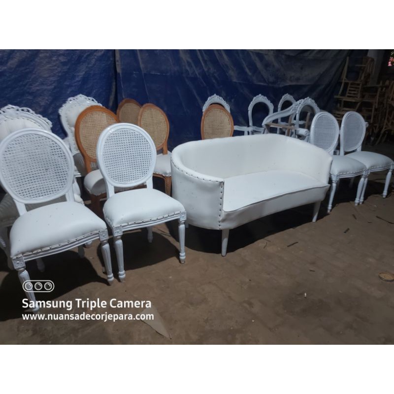 kursi pelaminan retro, kursi pelaminan rotan, kursi pelaminan jepara