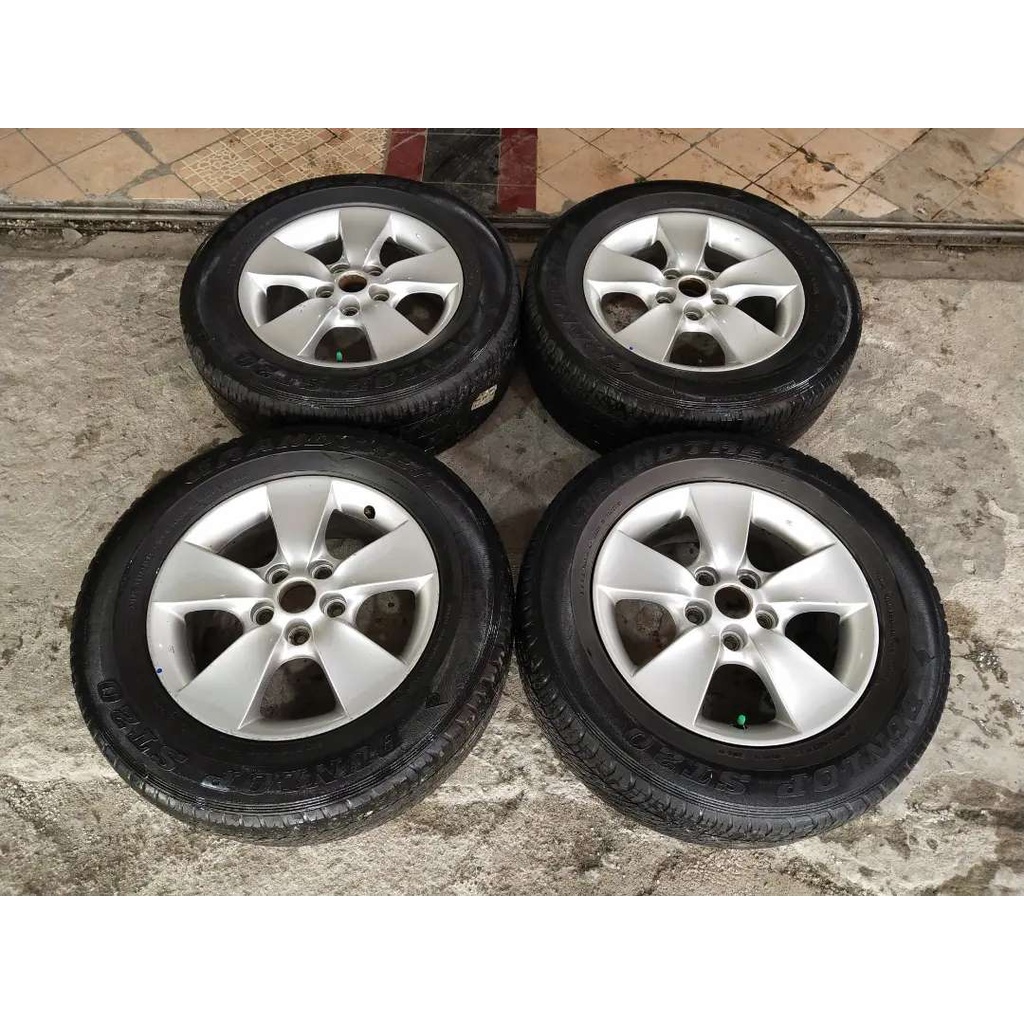 PELEK MOBIL SEKEN COPOTAN Oem TOYOTA Rush Ring 16 Lebar 6.5 PCD 5x114.3 ET 50 Ban 235 60 R16 Dunlop
