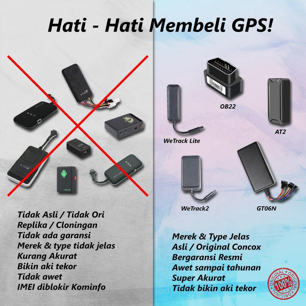 GPS Tracker Pelacak Sepeda &amp; Motor Listrik 9V sampai 90V + Aplikasi &amp; Kartu