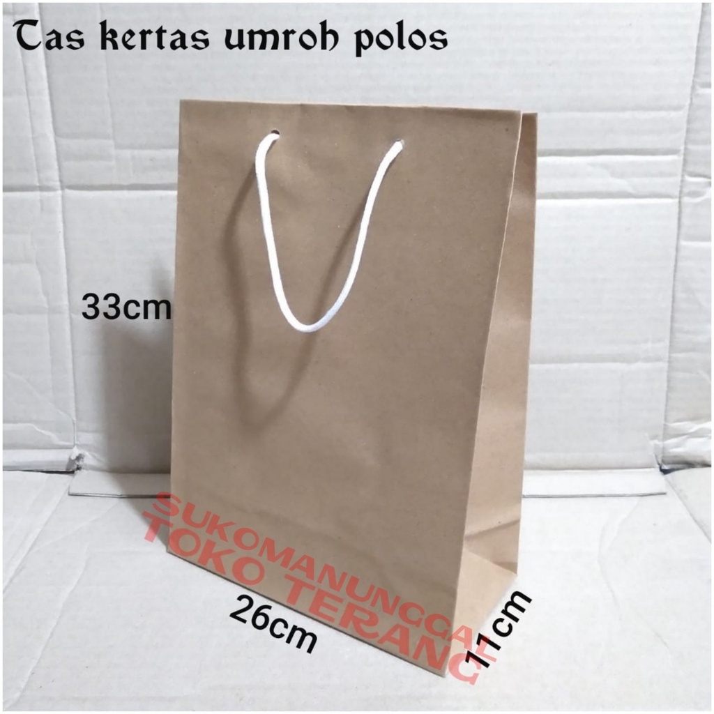 

Isi 12pc Paperbag Umroh polos lusinan / tas kertas motif batik 26 x 33 / tas kertas batik / paperbag SMJ