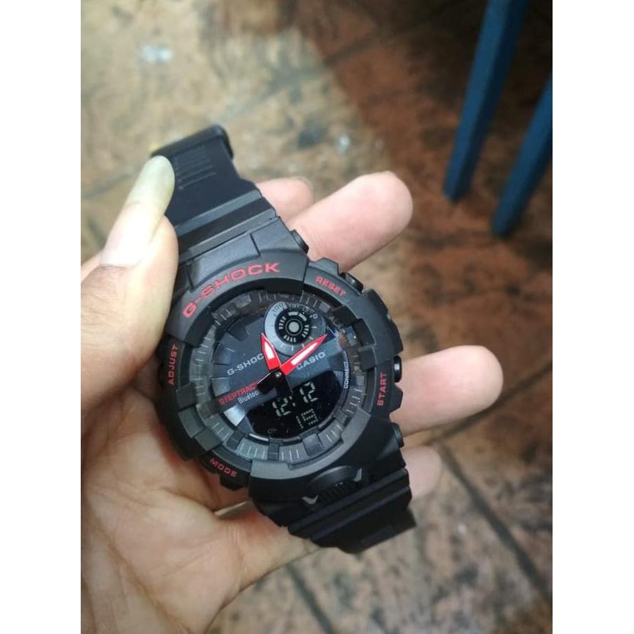 MURAH JAM TANGAN SPORT UNISEX CASIO G-SHOCK GBA 800 BLACK RED HIGH QUALLITY