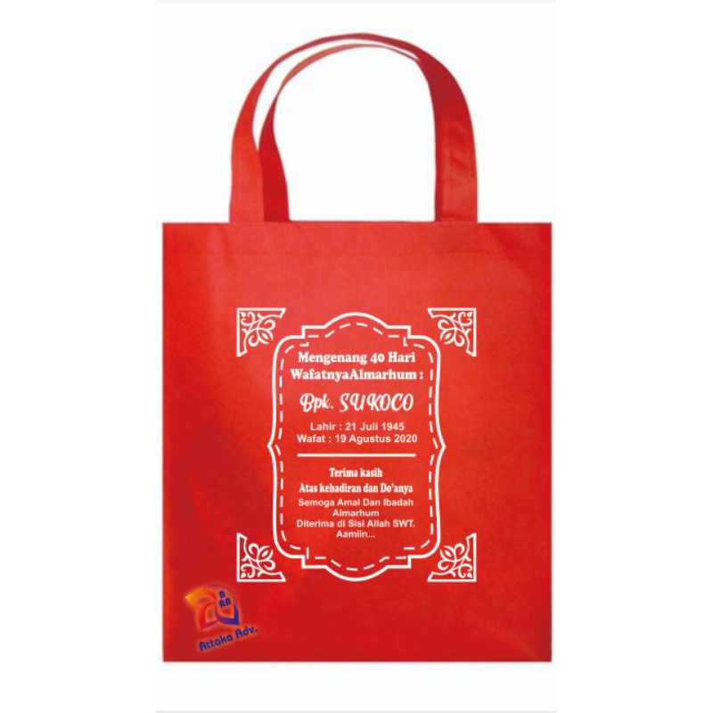 

Tas Spunbond murah + Sablon