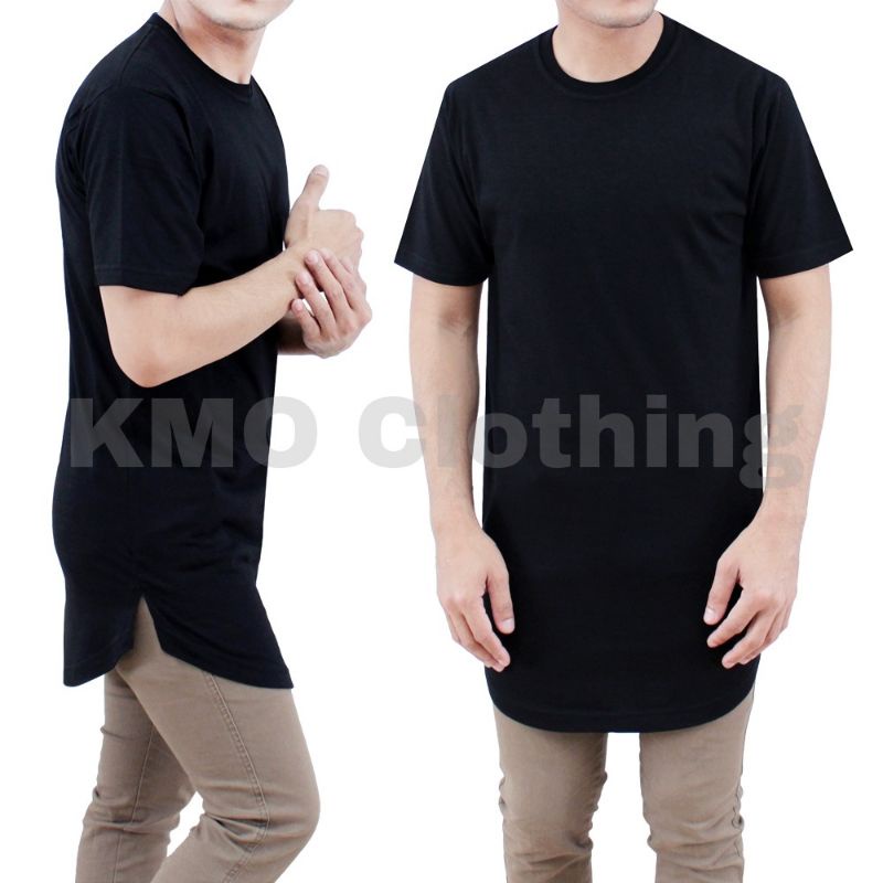 KMO Kaos Longline Kaos Kurta Pria Kaos Muslim Kaos Polos Pria Kaos Muslim